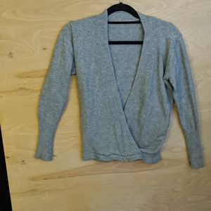 Cashmere-like V neck sweater